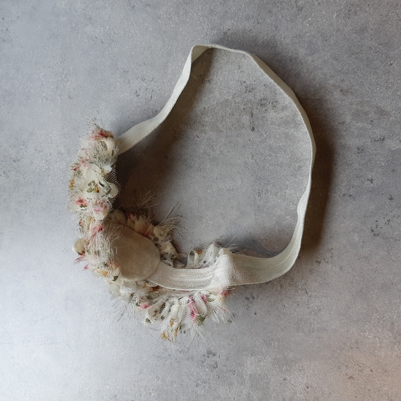 Rosette Headband with Pearls - Picture 4 of 4